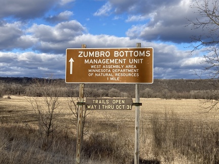 Zumbro Bottoms Sign1